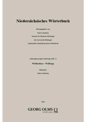 Obrázek produktu pro Niedersächsisches Wörterbuch
