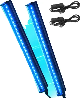 Zdjęcie produktu dla Lampa opalająca UV, regulowany kąt, przenośna konstrukcja, 2 sztuki 8W, 395nm