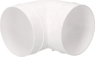 Zdjęcie produktu dla KOTARBAU® Lacznik do rur Ř 100 mm Kolanko do rur wentylacyjnych 90° tworzywo sztuczne bialy