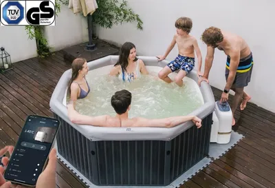 Produktbild von MSPA Whirlpool TUSCANY neu 2025 - XXL 6 Pers. - Outdoor Indoor Pool Spa - 138 Luftdüsen - extra robust - UVC - OZON -  360° Whirlsystem - App WiFi
