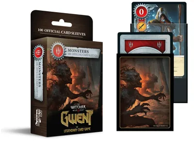 Produktbild von Gwent-Kartenschützer – Set mit 100 offiziellen Kartenschützern