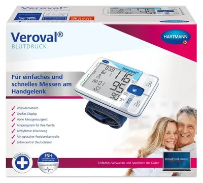 Zdjęcie produktu dla Ciśnieniomierz nadgarstkowy Veroval 1 szt