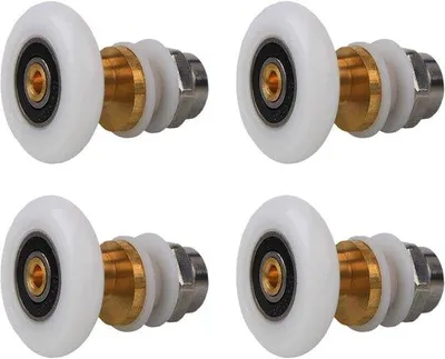 Produktbild von Famanu Rollen für Duschkabine - 27 mm - Ersatzteile für Schiebetüren - 4 Stück