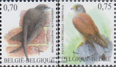 Produktbild von Briefmarken Belgien 2007 Mi 3664-3665 (kompl.Ausg.) gestempelt Vögel