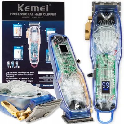 Zdjęcie produktu dla Bezprzewodowa Maszynka Do Włosów Kemei Barber Usb Km-2707Pg