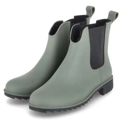 Obrázok produktu pre Rieker dámske topánky do dažďa gumové členkové topánky chelsea boots zelené syntetické veľkosť: 41