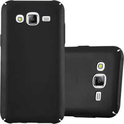 Produktbild von Cadorabo Hülle für Samsung Galaxy J5 2015 Schutzhülle in Schwarz Hard Case Handy Hülle Etui