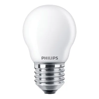 A white LED light bulb with a silver screw base, shown against a white background.