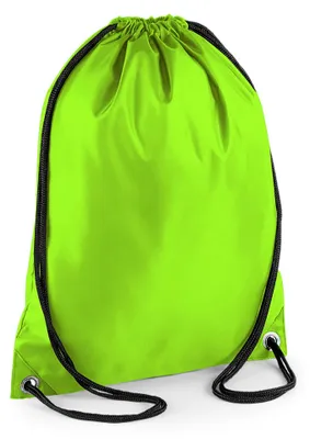 Produktbild von BagBase Budget Turnbeutel, wasserabweisend, 11 Liter FK212 (Einheitsgröße) (Limette)