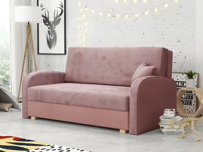 Obrázek produktu pro Rozkládací pohovka s úložným prostorem BELA SOFT 3 - růžová