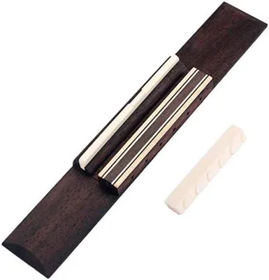 Image de Ensemble chevalet, sillet et cale de table pour guitare classique – Pièces de rechange pour guitares classiques