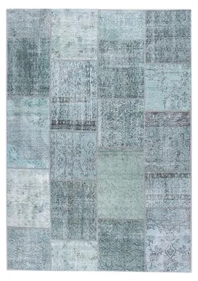 Zdjęcie produktu dla Dywan Patchwork - Estate Niebieski/Zielony