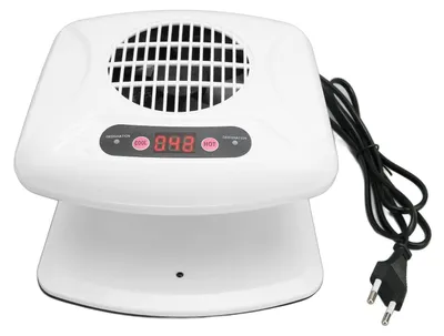 Nagellufttrockner 300 W, Warm-/Kaltluft, Sensor, Weiß