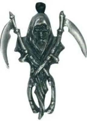 Produktbild von Sensenmann - Kettenanhänger silber 5,5cm