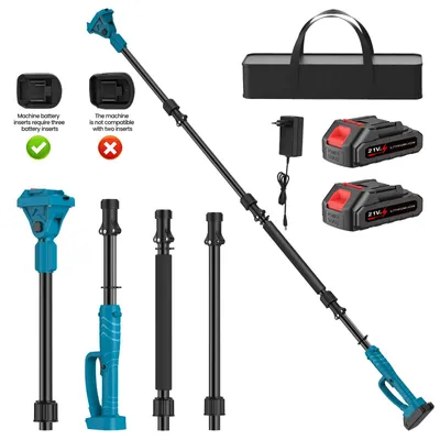 Zdjęcie produktu dla Akumulatorowa pilarka łańcuchowa teleskopowa, wysokość 2 m - moc 600 W - długość łańcucha 15 cm - zasilanie akumulatorowe 18 V - do przycinania drzew w ogrodzie