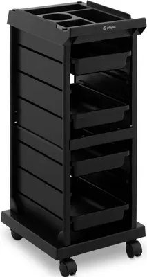 Produktbild von Friseurwagen zum Schneiden und Färben, 4 Schubladen, Ablage, 410 x 315 mm