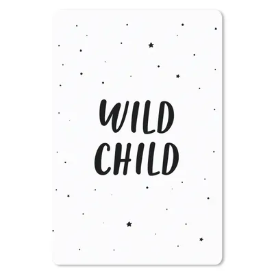 Produktbild von MuchoWow® Mauspad Mousepad Zitate - Wildes Kind - Baby - Text 40x60 cm - Mousepads - Maus Mat - Pad - Mausunterlage - Schreibtisch Accesoire
