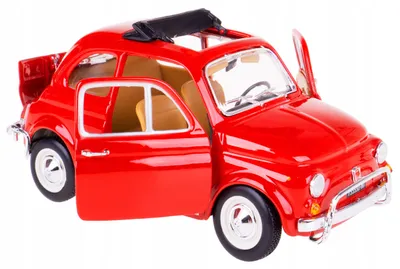 Produktbild von Bburago Fiat 500L 1968 Modellauto Metall Rot