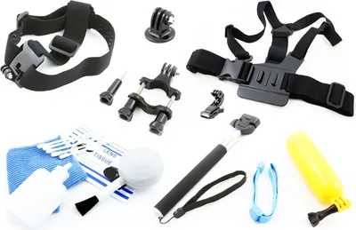 Zdjęcie produktu dla ZESTAW Akcesoria do kamer GoPro HERO 4 3 3+ 2 1 / SJCAM SJ4000 SJ5000