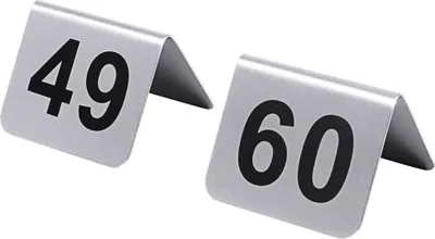 Produktbild von Tischnummern mit Nummern 49 bis 60