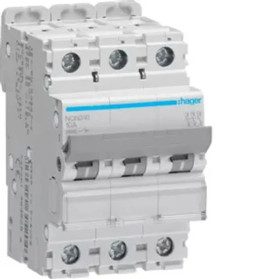 Immagine prodotto di HAGER NQN310 Sicherungsautomat 3P 25kA B-10A 3M (NQN310)
