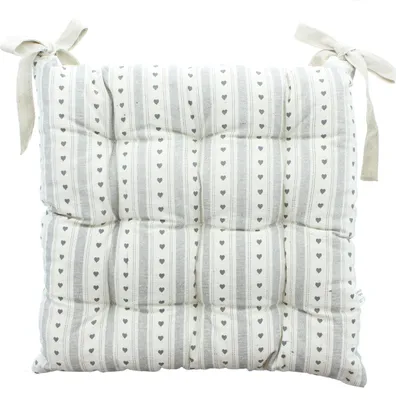 Produktbild von Stuhlkissen "Cottage", mit Herzstoff 40 x 40 cm, Füllung 100% Polyester, Bezug 60% Baumwolle 40% Polyester