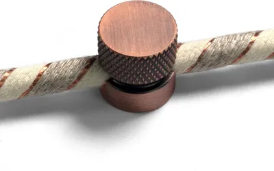 Produktbild von Creative Cables Sare Kabelverschraubung Aus Metall Für Wandbefestigung Für Textilkabel 2 Stücke Golden  Golden One Size
