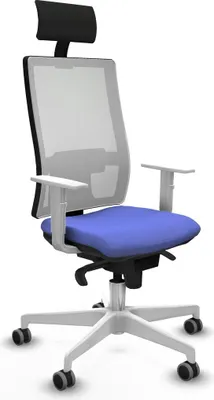 Image de Chaise de bureau Piqueras y Crespo, modèle 4B026G1, couleur bleu clair