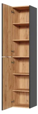 Image de Grande armoire murale - 170 x 35 x 33 cm - Elise cosmos