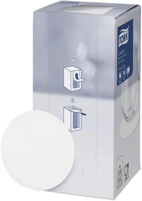 Produktbild von Tassendeckchen Advanced 9cm 8-lagig weiß VE=250 Stück