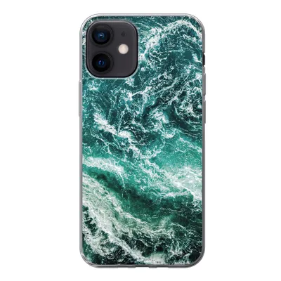 Produktbild von MuchoWow® Handyhülle Schutzhülle Hülle für iPhone 12 Marmor - Gemustert - Natursteine Silikon Softcase Handy Hülle - Schutzhülle