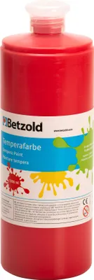Produktbild von Betzold Temperafarbe, 1 l, verschiedene Farben, Farbe: rot