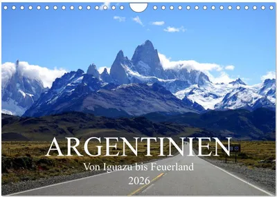 Produktbild von Argentinien - Von Iguazu bis Feuerland (Wandkalender 2026 DIN A4 quer), CALVENDO Monatskalender