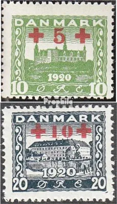 Produktbild von Briefmarken Dänemark 1921 Mi 116-117 (kompl.Ausg.) postfrisch Aufdruckausgabe