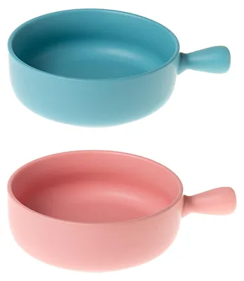 Immagine prodotto di Solidchoice - Set di 2 ciotole per zuppa in Vetroceramica con manico