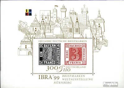 Produktbild von Briefmarken BRD (BR.Deutschland) 1999 Mi Block46 (kompl.Ausg.) gestempelt IBRA99