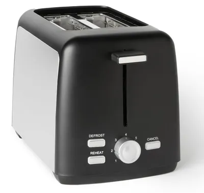 Obrázok produktu pre Amazon Basics Hriankovač Kuchynské spotrebiče 2 plátky 7 úrovní opekania Odnímateľný ľahko čistiteľný rýchly