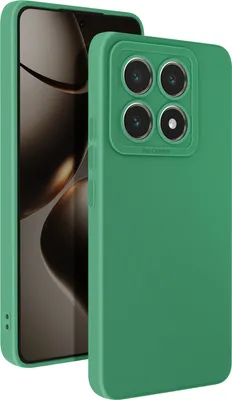 Obrázok produktu pre Avizar, silikónové puzdro SoftGlow pre Xiaomi 14T Pro, chránený fotoaparát, zelené