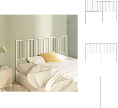 Produktbild von vidaXL Kopfteil Metall Weiß 160 cm -  Kopf- & Fußenden