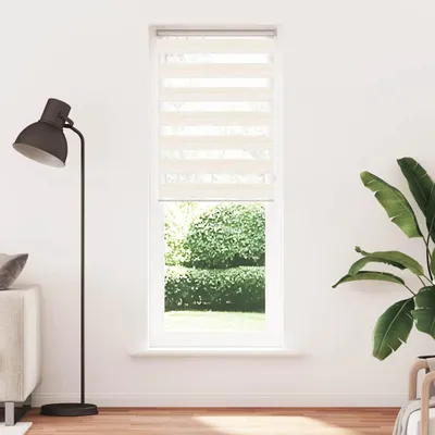 Produktbild von vidaXL Doppelrollo Marmorbeige 75x200 cm Stoffbreite 70,9 cm Polyester