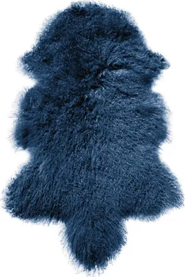 Produktbild von Lammfell Tibet - Farbe: Blau | Größe: 100-110