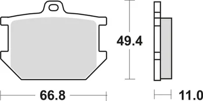 Zdjęcie produktu dla Klocki hamulcowe kpl. TRW MCB68