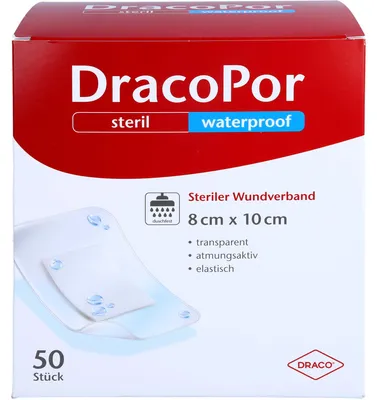 Produktbild von DRACOPOR waterproof Wundverband 8x10 cm steril, 50 St PFL