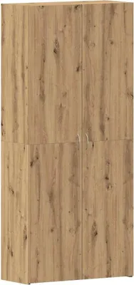 Image de Cabinet à chaussures avec étagère Marron 80 x 35.5 x 180 cm