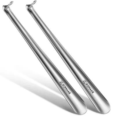 Produktbild von Schuhlöffel Lang 42cm Metall 2er Set Silber