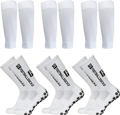 Produktbild von Lixada Fußballsocken Kinder Herren Stutzen Stutzenstrumpf, Outdoor-Sport-Laufsocken ,Fußball-Fußball-Socken Anti-Rutsch-Socken, 6 Paar(39-46)