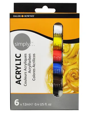 Produktbild von Acrylfarbe Simply 12ml 6er-Set NERCHAU D126500006/86670033