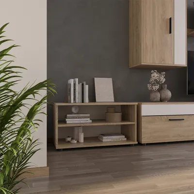 Produktbild von Vicco Wohnzimmerschrank Berno, 70.8 x 38.9 cm mit 2 Fächern, Sonoma