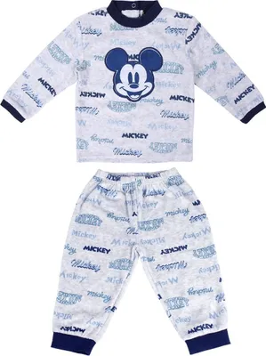 Produktbild von Cerda Group Mickey Langarm-pyjama Grau 6 Months Grau 6 Months