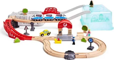 Produktbild von Hape City Train Bucket Set, Spielfahrzeugspur, 3 Jahr(e), Mehrfarbig